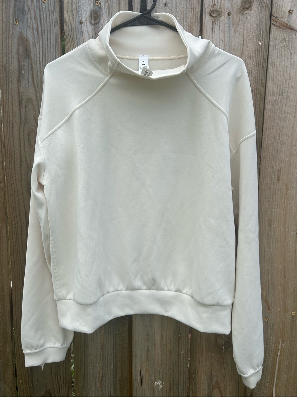 Lululemon Funnel Neck Pullover Sweatshirt - Cream Size M
